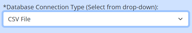 Database Connection Type for Matching