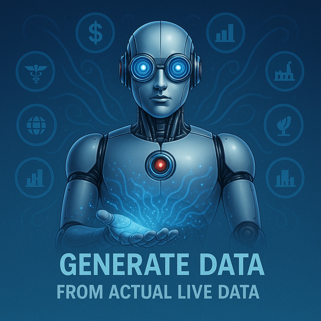 AI-driven dataset generation with real-time actual data